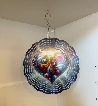 Colorful Heart Windspinner