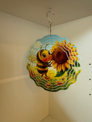 Windspinner - Bumble Bee with Sunflower
