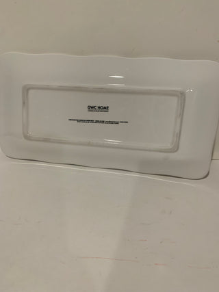 6x12” ceramic butterfly tray