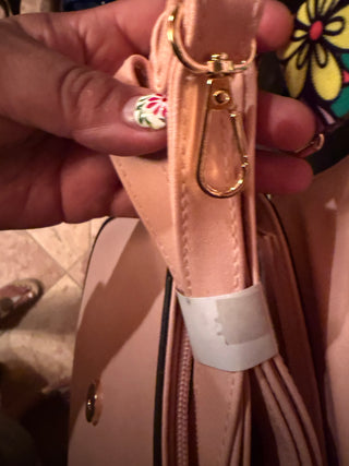 KKXIU High Quality Vegan Leather Powder Pink purse