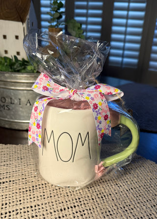 Rae Dunn MOM Pink Inside Mug
