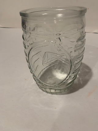 Tiki face barrel shaped glass (each)