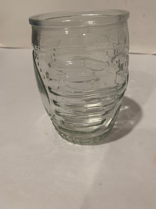 Tiki face barrel shaped glass (each)
