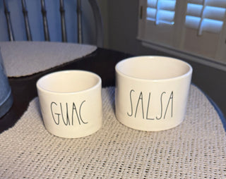 Rae Dunn Guac & Salsa Bowl Set