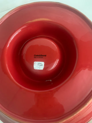 Crate & Barrel XL Red server dish