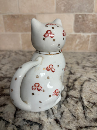 Vintage Chinese Porcelain "Lucky Cat" Creamer or Teapot