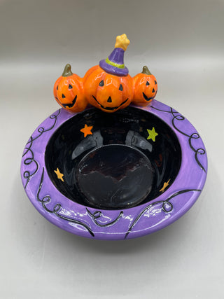 Jack-o-Lantern Candy Bowl