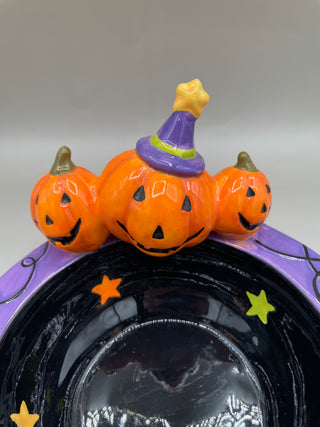 Jack-o-Lantern Candy Bowl