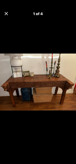 Antique Carved console table