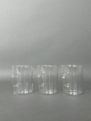 Vintage German Glass Coffee Mugs Set of 3 — Schott Jenaer