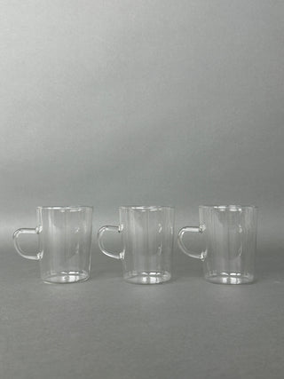 Vintage German Glass Coffee Mugs Set of 3 — Schott Jenaer