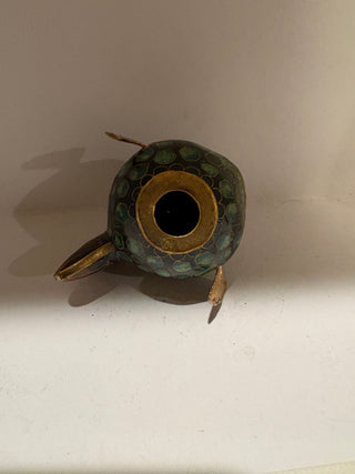 Vtg. (1950) Chinese Cloisonné puffer fish