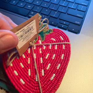 Mud Pie Beaded coaster