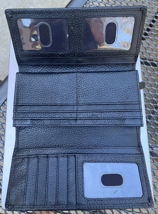 ESTALON BLACK LEATHER WOMEN'S WALLET