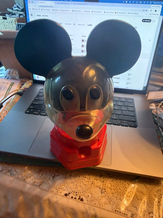 Vintage 1968 Hasbro Mickey Mouse Gumball Machine Dispenser