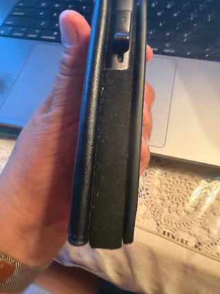 Black Mens Wallet with Airtag compartment