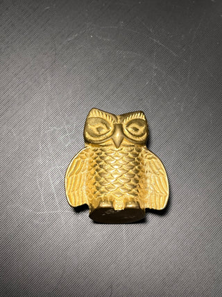 Small Brass Owl, 2"