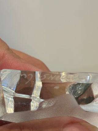 Måleras Swedish Crystal Baby Seal sculpture 2" x 3"