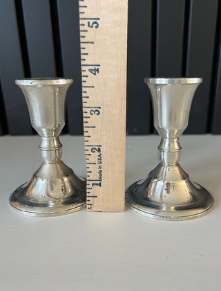 Duchin sterling weighted silver candlestick pair