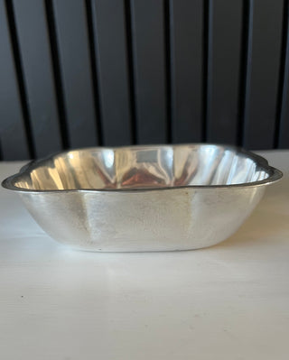 Vintage silver plate antelope bowl