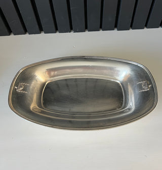 Vintage silver plate oval dish