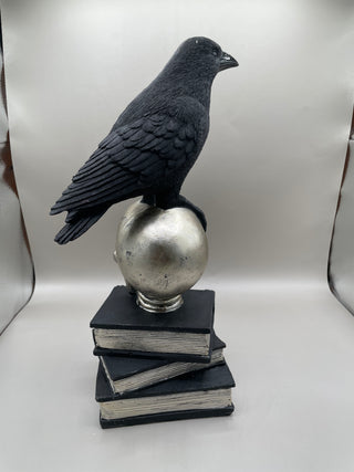 Raven on Skull w/ Potion Books