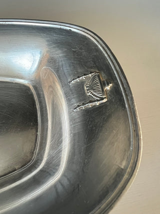 Vintage silver plate oval dish