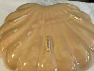Vintage Midcentury Shell Shaped Bowl, Peach/Pink