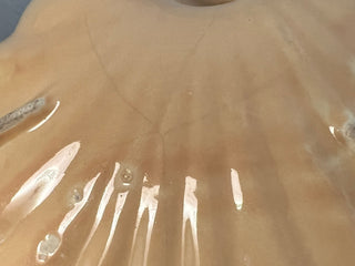 Vintage Midcentury Shell Shaped Bowl, Peach/Pink