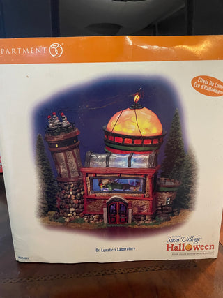 Dept 56 Snow Village Dr. Lunatics Laboratory