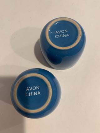 Avon blue celestial tea cup set/2