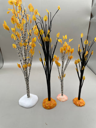 Dept 56 Autumn Maple & Birch Tree Set