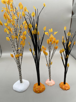 Dept 56 Autumn Maple & Birch Tree Set