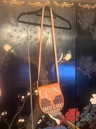 Africa Kiondo Leather & Sisal Crossbody Bag