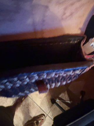 Africa Kiondo Leather & Sisal Crossbody Bag