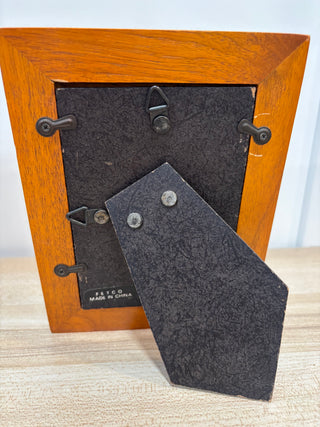 Wood frame with glass