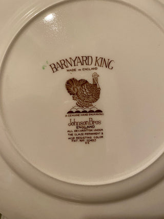 Vtg Johnson Bros Barnyard King ironstone plate