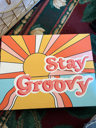 Wall Art Stay Groovy - Canvas