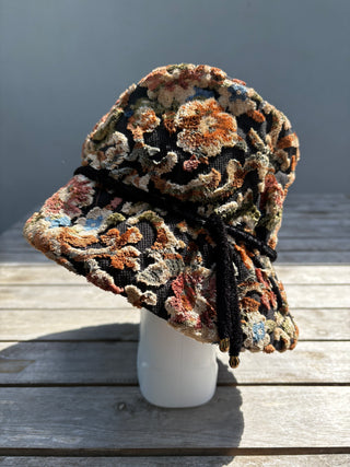 Vintage Union Made Tapestry Chanille Bucket Hat