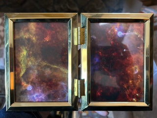 Gold folding frame
