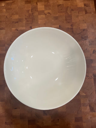 LARGE CREAM COLORED PEDESTAL BOWL