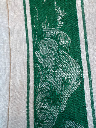 Vintage Western Style Tea Towel