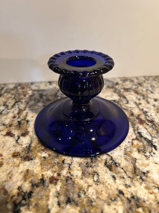 Cobalt Blue Candlestick Holder