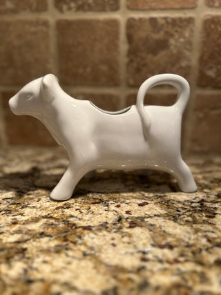 Large White Cow Creamer