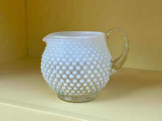 Vintage Fenton Opalescent Hobnail Pitcher