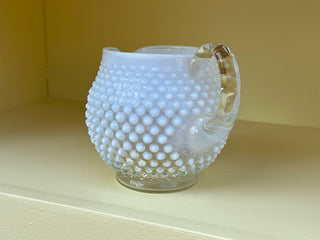 Vintage Fenton Opalescent Hobnail Pitcher