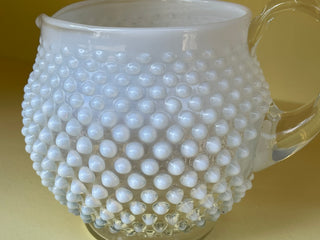 Vintage Fenton Opalescent Hobnail Pitcher