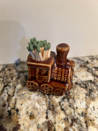 Ceramic Train Match Holder