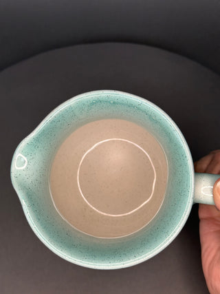 Speckled Seafoam Italian Ceramic Pitcher — Impressed MADE IN ITALY