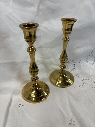 #8  VTG Pair of Brass Candlesticks (set of 2)